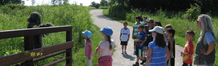 Photo of Group of children on nature trail