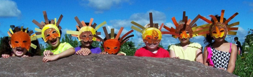 Photo of kids in masks
