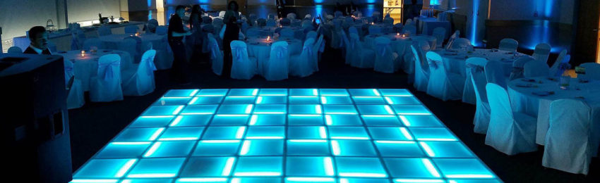 photo of lighted floor brought to Oak Room