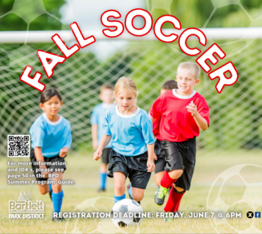 Fall Youth Soccer Registration Deadline June7