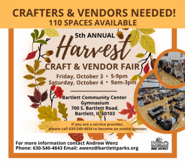 Harvest Craft & Vendor Fair October 3 & 4, 2025. Vendor applications accepted.